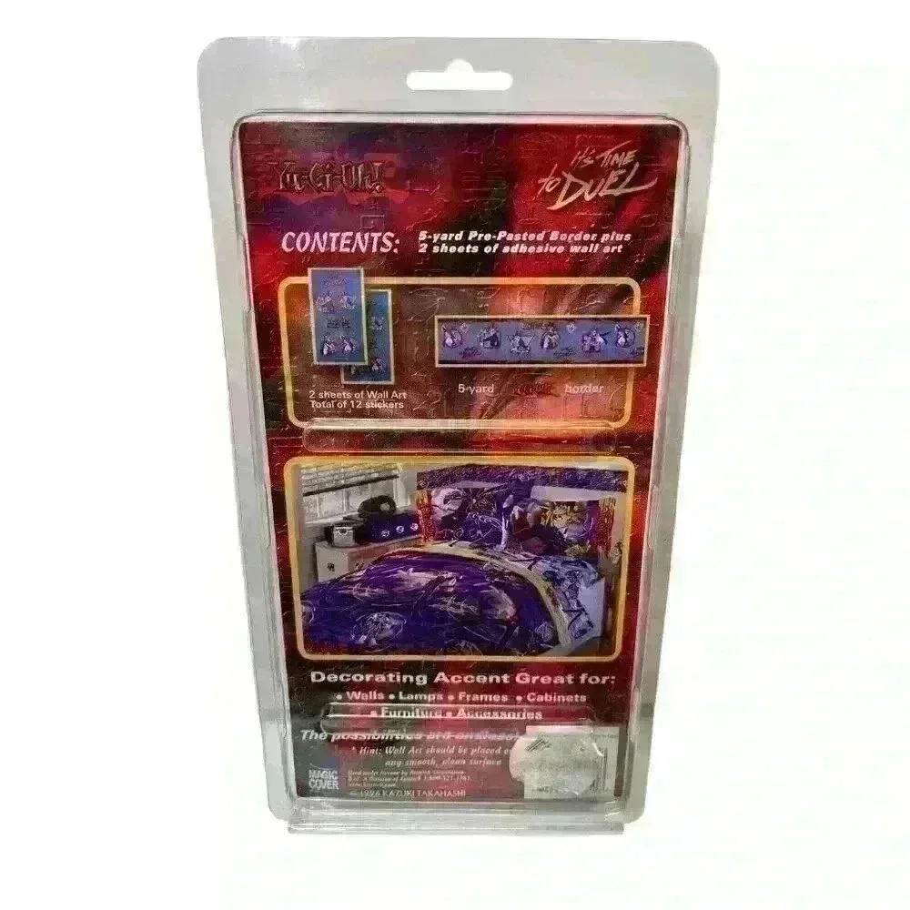 Set of 3 Vintage 1996 Yu-Gi-Oh! Anime Decor Wall Art Wallpaper 5 Yard Border NEW